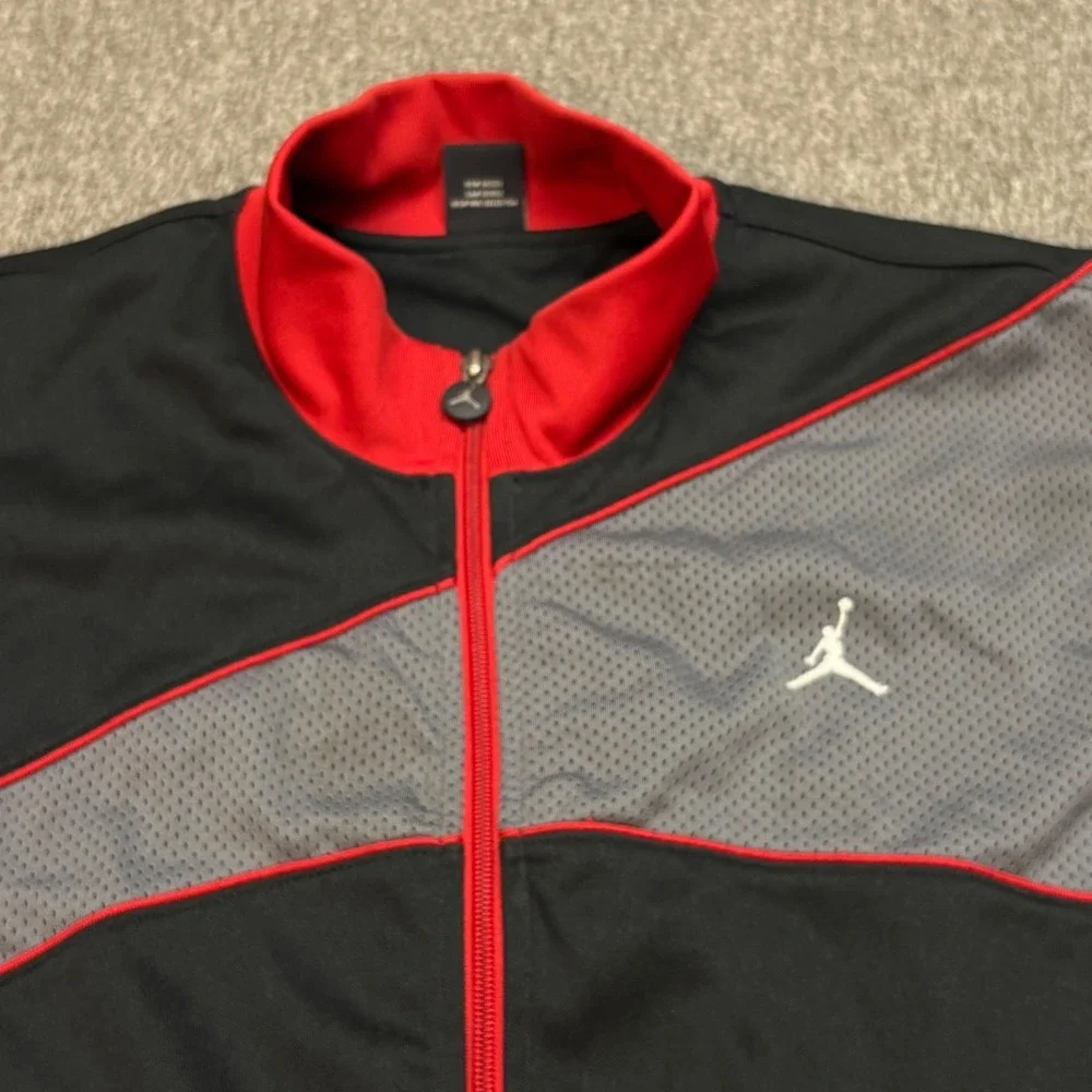 VTG Nike Air Jordan 20th Anniversary Track Jacket Full Zip Mens XL Basketball